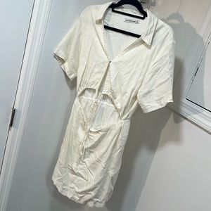 Abercrombie Collared Dress with Cut-Out